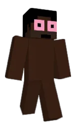 cedar and black Minecraft skin — Classic model