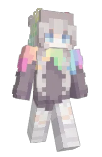 Front of Faeki's skin