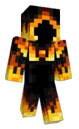 black and cod gray Minecraft skin — Classic model