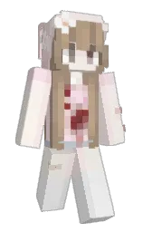 white linen and pot pourri Minecraft skin — Slim model — first worn by marinss_