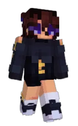mirage and steel gray Minecraft skin — Slim model — first worn by TheLunarGarden