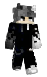 black and mine shaft Minecraft skin — Slim model