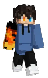 wedgewood and white Minecraft skin — Classic model