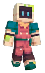 apricot peach and light apricot Minecraft skin — Slim model