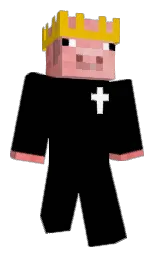 KingMMC's Minecraft skin wearing the Pan cape