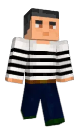 tangaroa and black Minecraft skin — Classic model — first worn by NemtyPlays