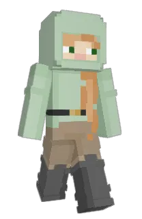 Front of Calzoned's skin