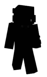 black and cod gray Minecraft skin — Slim model
