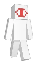 white and chestnut rose Minecraft skin — Slim model