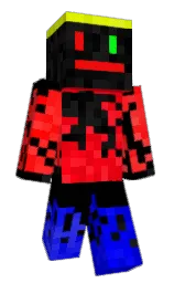 black and cod gray Minecraft skin — Classic model