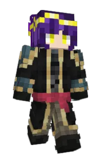 Front of Komenna's skin