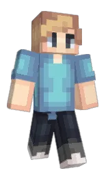bermuda gray and half baked Minecraft skin — Classic model