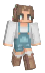 NadiNadi's Minecraft skin wearing the Pan cape