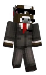 Milkaz's Minecraft skin wearing the Migrator cape
