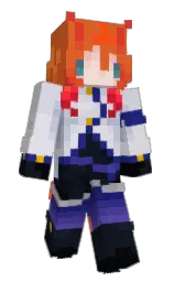shrmq's Minecraft skin wearing the Twisted cape
