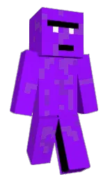 electric violet and purple Minecraft skin — Classic model