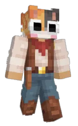 Minecraft-Skin in bone und lynch — Modell: Klassisch — zuerst getragen von Apollo078237