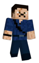 blue zodiac and black pearl Minecraft skin — Classic model — first worn by matimati2007