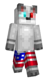 silver and nobel Minecraft skin — Slim model — first worn by TaxEvader74