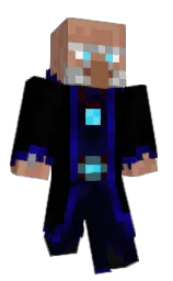 black Minecraft skin — Classic model — first worn by Jeff_Ubetcha