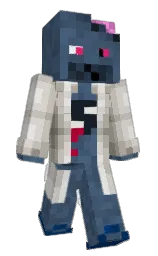 blue bayoux and fiord Minecraft skin — Slim model — first worn by Pevvel
