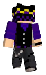 black and shark Minecraft skin — Classic model — first worn by __voidex