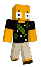 web orange and nero Minecraft skin — Classic model