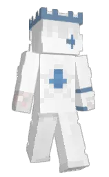 alabaster and white Minecraft skin — Slim model — first worn by Spottz