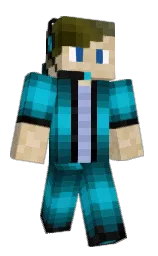Bluerocket04's Minecraft skin wearing the Founder's cape