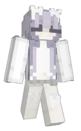 white and concrete Minecraft skin — Slim model