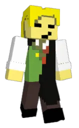 rangoon green and white Minecraft skin — Classic model — first worn by DMAS_live