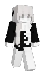 Minecraft-Skin in cod gray und white — Modell: Schmal