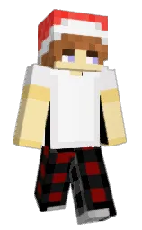 black and peach yellow Minecraft skin — Classic model — first worn by WojtasMachina