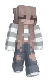 irelande's Minecraft skin wearing the Migrator cape