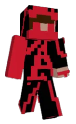 black and cardinal Minecraft skin — Classic model