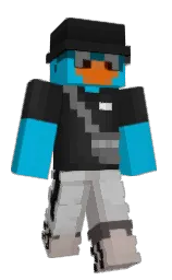 ItzLolpro's Minecraft skin wearing the Aurora cape