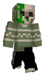 black and nero Minecraft skin — Slim model — first worn by Voidiern