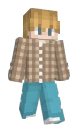 fountain blue and sandrift Minecraft skin — Slim model