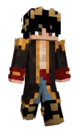 black and night rider Minecraft skin — Classic model — first worn by NeshZG