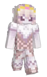 white and prim Minecraft skin — Slim model