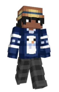 Front of blutuber's skin