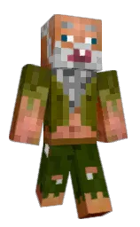 verdun green and silver Minecraft skin — Classic model — first worn by MaleHobo