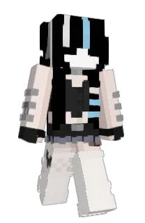 Front of CookieDough's skin