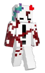 white and keppel Minecraft skin — Slim model