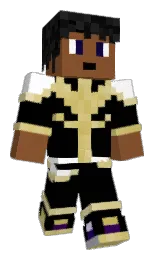 black and mule fawn Minecraft skin — Classic model — first worn by IonxFate2