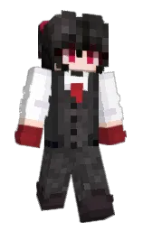mine shaft and white Minecraft skin — Slim model — first worn by Setaca