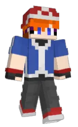 tuft bush and azure Minecraft skin — Classic model