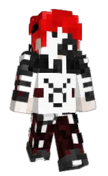 white and mine shaft Minecraft skin — Slim model