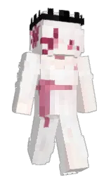 white and vista white Minecraft skin — Slim model