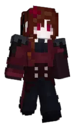 emmyythst's Minecraft skin wearing the Hero cape